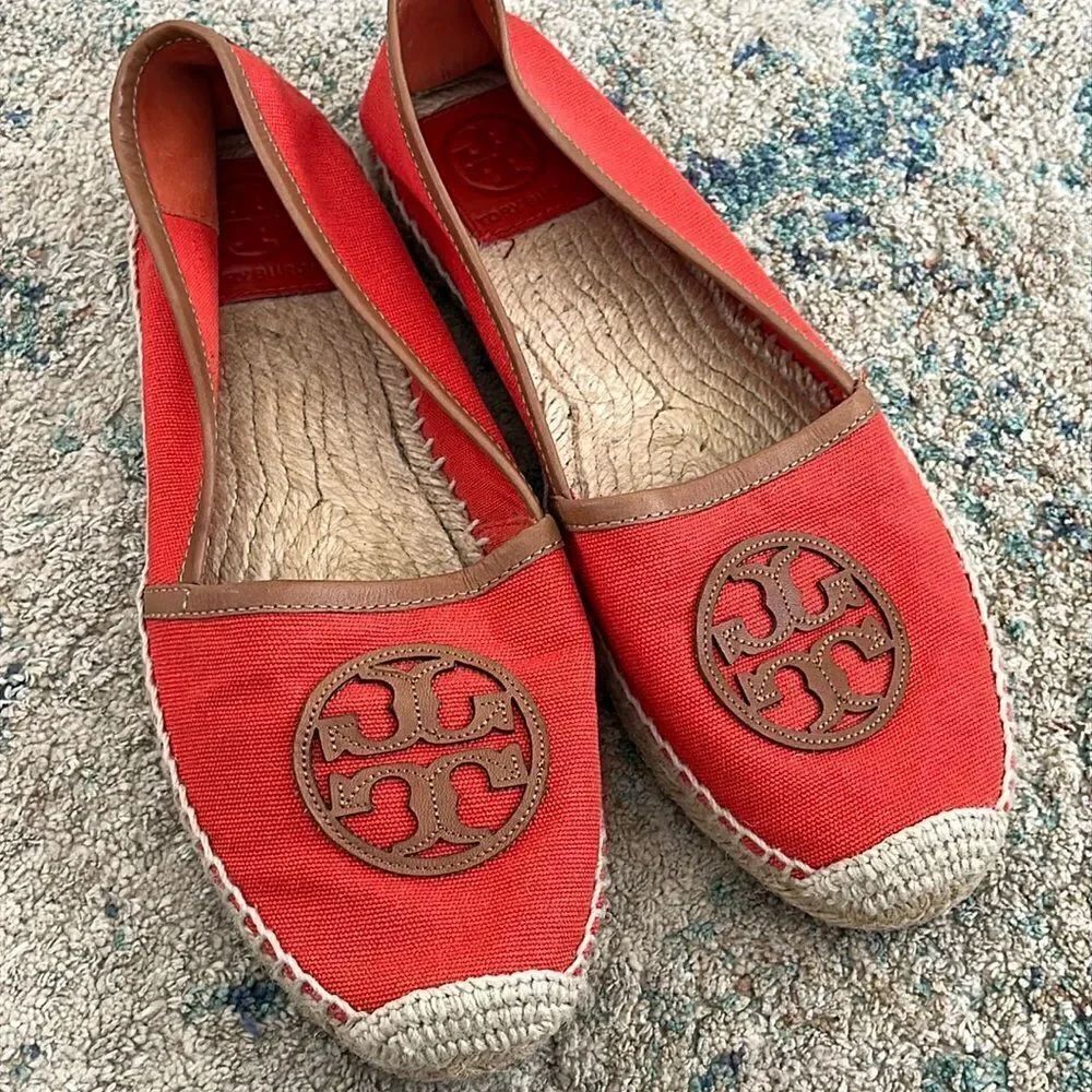 Tory Burch Ladies size 11M Angus Flat Espadrille Slip On